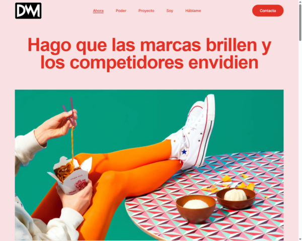 Marca personal pagina web lista para administrar