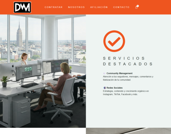 Pagina en construcción web para Empresa entrega 15 días después compra