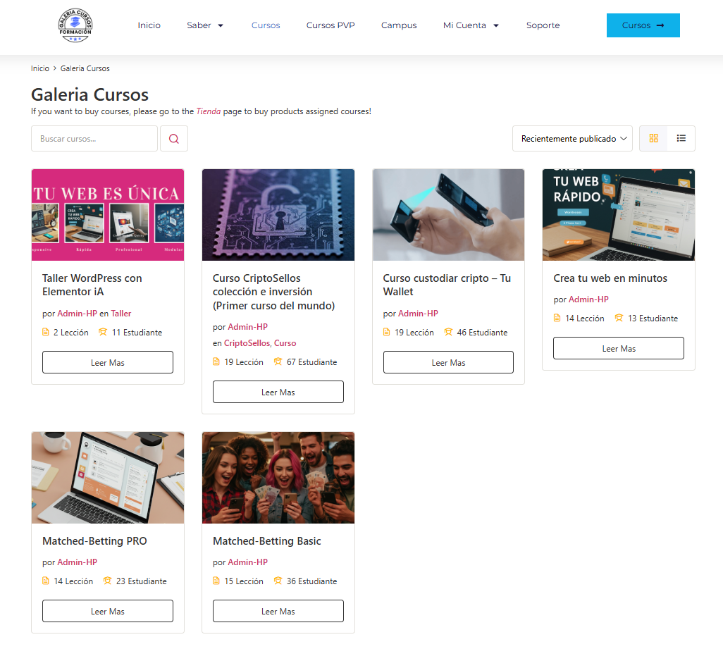 Web Cursos Online