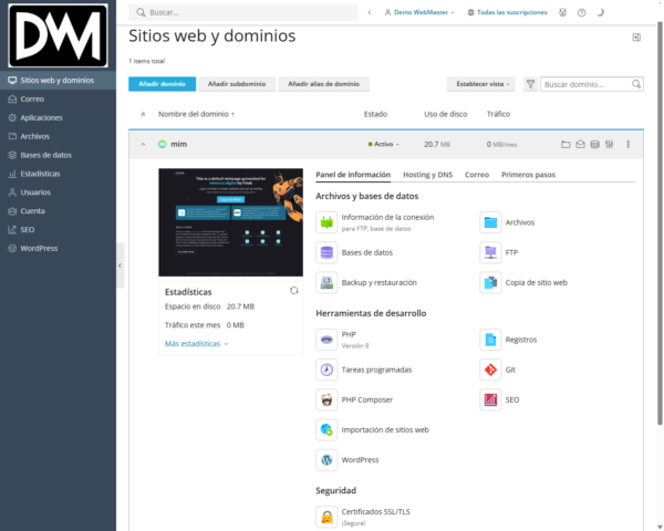 Servidor WordPress PRO