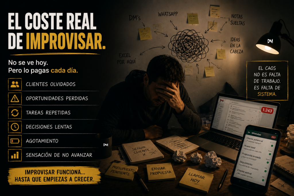 El coste real de improvisar.