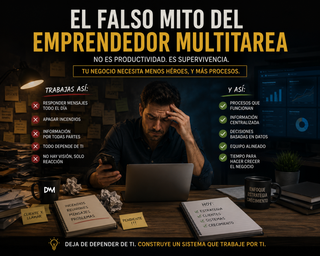 El falso mito del emprendedor multitarea